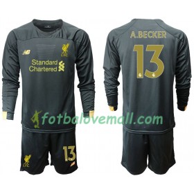 Levné Liverpool A.Becker 13 Brankářské Dětské Domácí Fotbalové dresy 2019/20 Dlouhý Rukáv